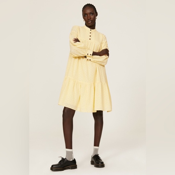 Pamela Love x RTR | Yellow Eyelet Dress size M - Picture 1 of 3